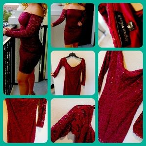 Beautiful wine dress worn once